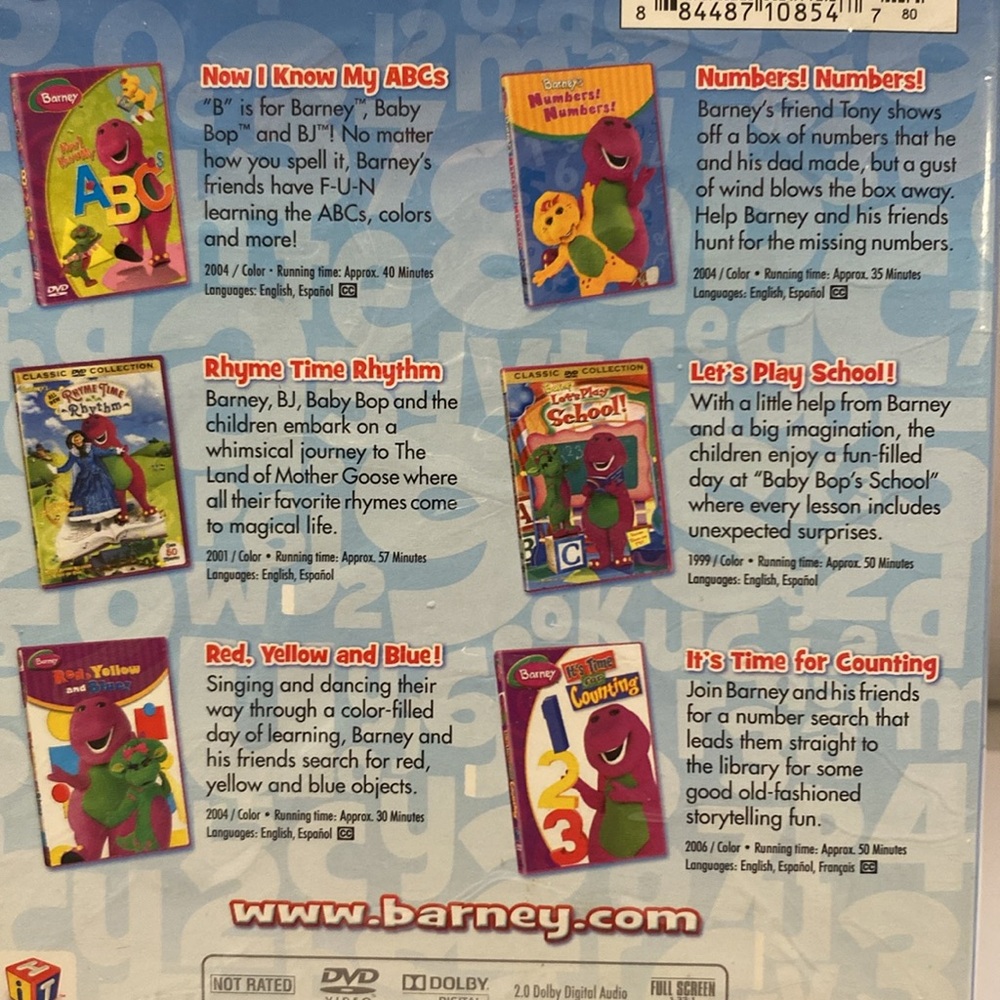 BARNEY- The purple dinosaur, DVD Set (6 in total) LEARNING . - Picture 4 of 6